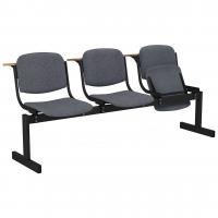 Блок стульев 3-местный, откидывающиеся сиденья, лекционный в Саратове