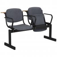 Блок стульев 2-местный, откидывающиеся сиденья, с подлокотниками, лекционный в Саратове